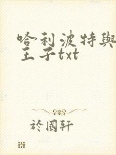 哈利波特与混血王子txt