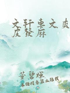 文轩车文爽到头皮发麻