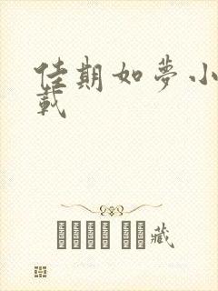 佳期如梦小说下载