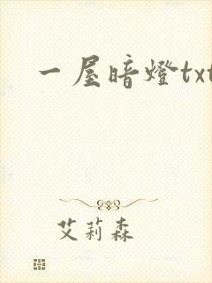 一屋暗灯txt