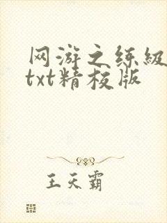 网游之练级专家txt精校版