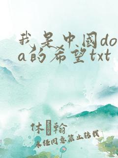 我是中国dota的希望txt