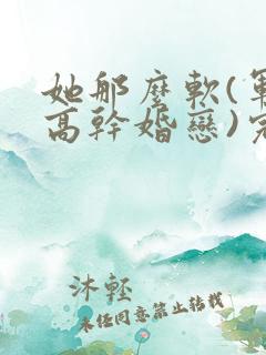 她那么软(军婚高干婚恋)完结