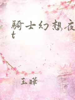 骑士幻想夜txt