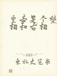 皇帝是个双被左相和右相