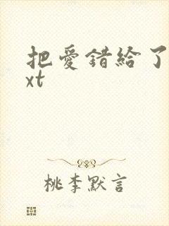 把爱错给了你txt