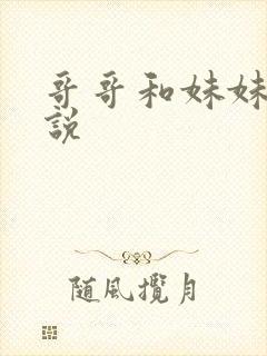 哥哥和妹妹的小说