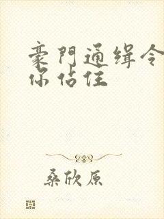 豪门通缉令老婆你站住