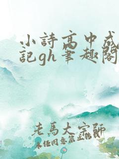 小诗高中成长日记gh笔趣阁