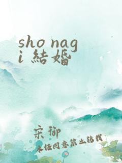 sho nagi 结婚