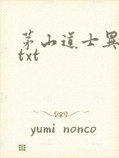 茅山道士异界游txt