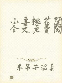 小妻桃花开小说全文免费阅读