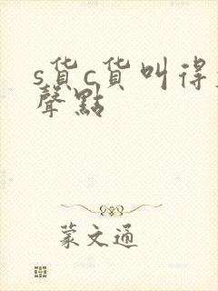 s货c货叫得大声点