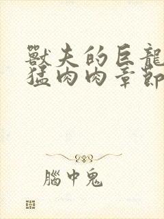 兽夫的巨龙太凶猛肉肉章节