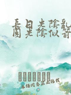 长日光阴乱作一团光阴似箭眇眇