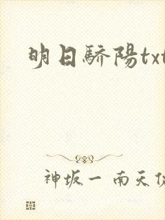明日骄阳txt