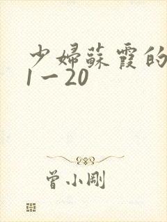 少妇苏霞的沉沦1一20