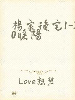 杨家后宅1-20暖阳