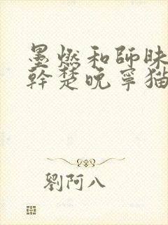 墨燃和师昧同时干楚晚宁猫弄