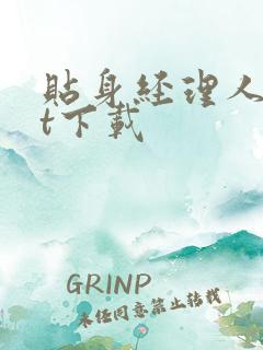 贴身经理人txt下载