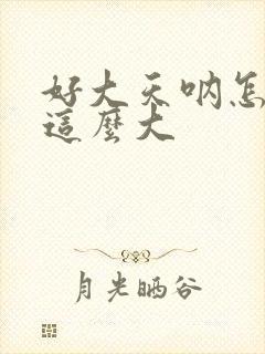 好大天呐怎么会这么大