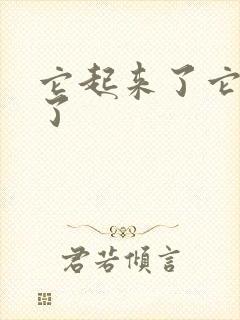 它起来了它想你了