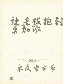 被老板抱到办公桌加班