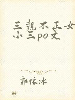 三观不正女主是小三po文