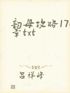 韵母攻略176章txt