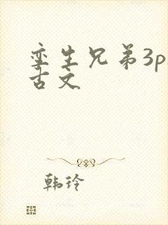 孪生兄弟3ph古文