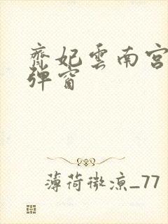 齐妃云南宫夜无弹窗