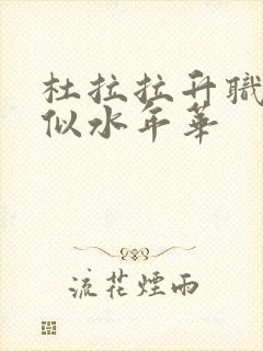 杜拉拉升职记之似水年华