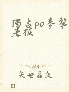 独占po拳击馆老板