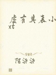 虚有其表小说txt