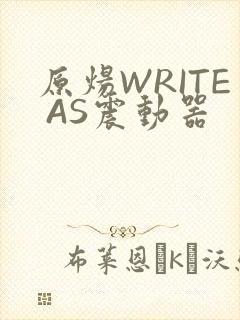 原炀WRITE AS震动器