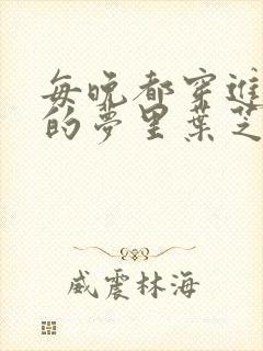 每晚都穿进男神的梦里叶芝琴小说