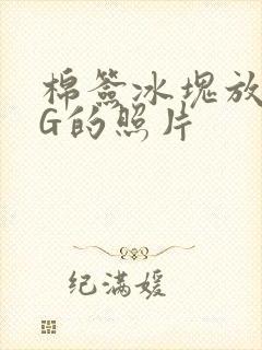 棉签冰块放入PG的照片