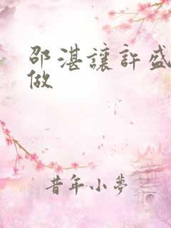 邵湛让许盛自己做