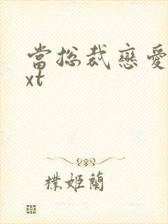 当总裁恋爱时txt