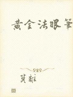 黄金法眼笔趣阁