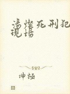 汤灿死刑犯枪决现场