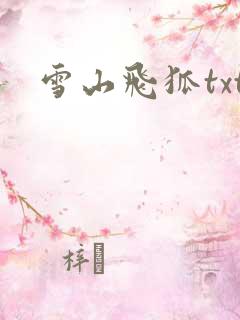 雪山飞狐txt