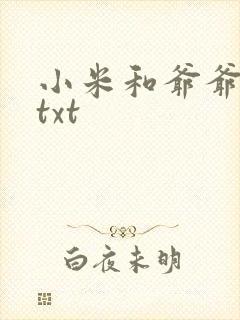 小米和爷爷全篇txt