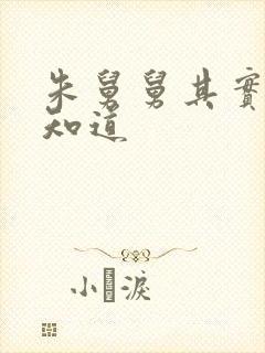 朱舅舅其实啥都知道