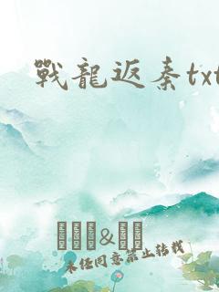 战龙返秦txt