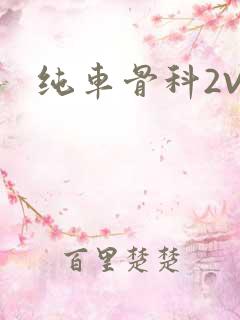 纯车骨科2V1