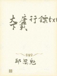 大唐行镖txt下载