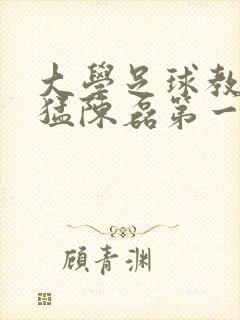 大学足球教练王猛陈磊第一篇