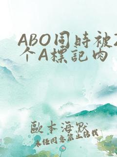 ABO同时被2个A标记肉