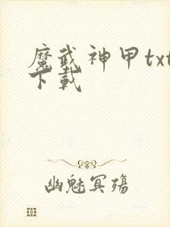 魔武神甲txt下载
